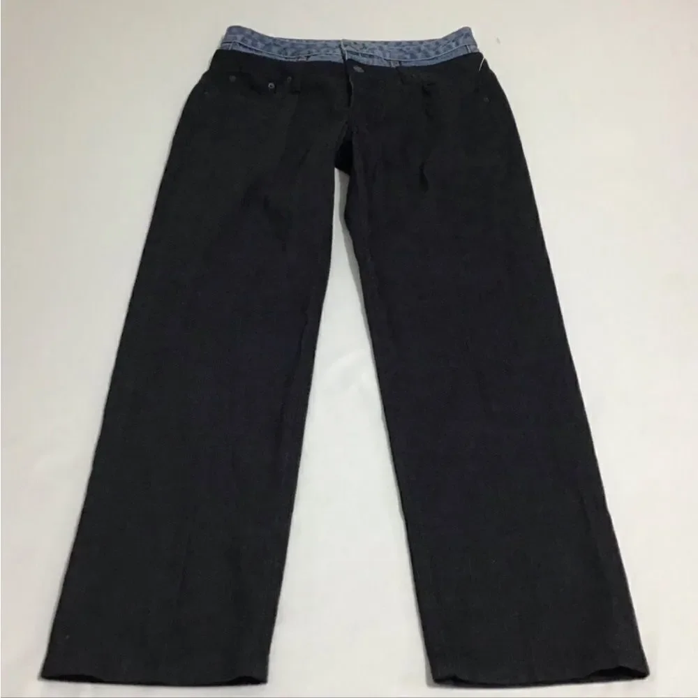GRLFND Blue Double Waisted Denims Size 26
